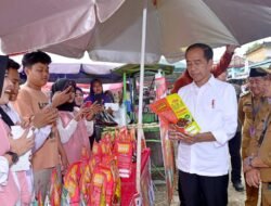 Jokowi Tinjau Pasar Lawang Agung Muratara