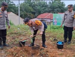 Polres Empat Lawang Tanam Pohon Sambut HUT ke-78 Bhayangkara