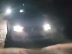 Jalan Poros Empat Lawang Sudah Bisa Dilalui, Pengendara Tetap Harus Hati-Hati!