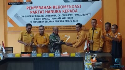 Pasangan BERLIAN Raih Dukungan Baru, Hanura Serahkan Rekomendasi Resmi