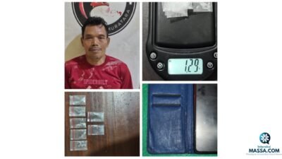 Bandar Narkoba di Muratara Ditangkap! Barang Bukti Disembunyikan di Dompet Hp