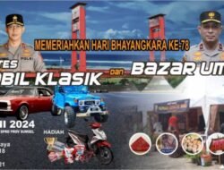 Polda Sumsel Gelar Kontes Mobil Klasik dan Bazar UMKM Meriahkan Hari Bhayangkara ke-78!