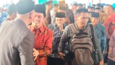 Yulius Maulana Hadiri Resepsi Pernikahan Harits dan Tian