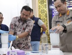 1,4 Kg Sabu Dimusnahkan Polrestabes Palembang, 4 Tersangka Diamankan