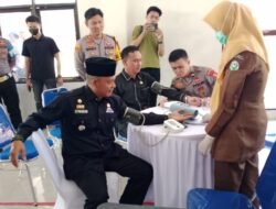 Peringati HUT ke-73 Humas Polri, Polres Empat Lawang Gelar Donor Darah