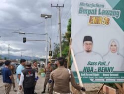 Bawaslu Empat Lawang Tertibkan APK Saat Masa Tenang Jelang PSU