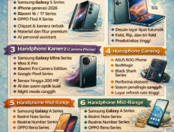 Jenis Handphone Terbaru Tahun 2026, dari Flagship hingga Ponsel Inovatif
