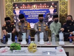 Perang Total Narkoba di Sumsel, Kapolda Sumsel Pimpin Pemusnahan Narkoba