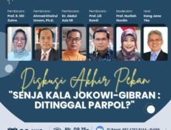 Saksikan, Diskusi Akhir Pekan Bertema “Senja Kala Jokowi-Gibran Ditinggal Parpol?”