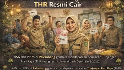 ASN dan PPPK di Palembang Gembira, THR Resmi Cair