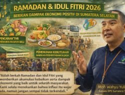 THR dan Mobilitas Lebaran Dongkrak Ekonomi Sumsel, Inflasi Tetap Terkendali