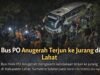 Bus PO Anugerah Terjun ke Jurang di Lahat