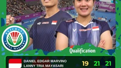 China Master, Indonesia Sukses Loloskan 2 Ganda Campuran ke Babak Utama