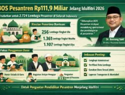 Kemenag RI Cairkan BOS Pesantren Rp111,9 Miliar untuk 2.724 Lembaga