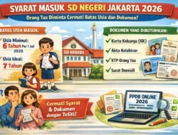 Syarat Masuk SD Negeri Jakarta 2026: Orang Tua Diminta Cermati Batas Usia dan Dokumen
