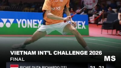 Richi Duta Richardo Persembahkan Gelar Juara Vietnam IC 2026