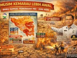 BMKG Prediksi Kemarau 2026 Datang Lebih Awal, Sumsel Siaga Karhutla