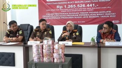 Kejari Musi Rawas Sita Rp1,26 Miliar Dana Dugaan Korupsi PSR