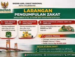 BAZNAS Kota Palembang Warning Pengumpulan Zakat Tanpa Izin Resmi