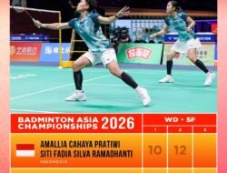 Fadia/Tiwi Raih Perunggu di Badminton Asia Championships 2026
