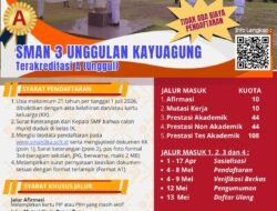 SMAN 3 Unggulan Kayuagung Buka SPMB Tahun Ajaran 2026/2027, Siap Cetak Generasi Berprestasi