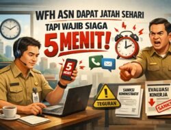 VIRAL! WFH ASN Wajib Siaga 5 Menit atau Siap Kena Sanksi