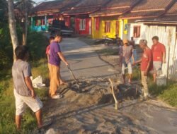 Warga Lingkungan 5 Suka Maju Bangun Jalan Setapak Secara Swadaya