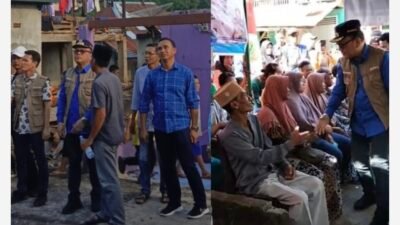 Kebakaran didesa lingge Kehadiran Bupati Joncik Muhammad membawa bantuan dan harapan bagi korban