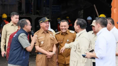 Presiden Prabowo meninjau tempat pengelola sampah : TPST BLE Banyumas menjadi contoh sukses pengelolaan sampah berbasis ekonomi sirkular