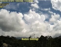 Status Waspada, Gunung Dempo Erupsi, Kolom Abu Capai 3.500 Meter