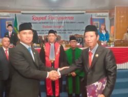 Mengisi kekosongan Jabatan Strategis Daerah,Siswono Pranoto resmi dilantik jadi wakil ketua I DPRD Empat Lawang
