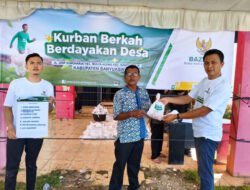 BAZNAS Banyuasin Salurkan Daging Kurban kepada 360 Penerima Manfaat