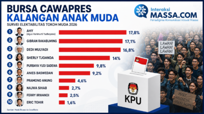 Peta Awal Elektabilitas 2029, Anak Muda Mulai Menentukan Arah