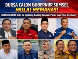 9 Tokoh Sumsel Berpeluang Masuk dalam Bursa Pencalonan Gubernur di 2030
