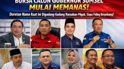 9 Tokoh Sumsel Berpeluang Masuk dalam Bursa Pencalonan Gubernur di 2030