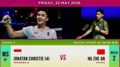 QF MALAYSIA MASTER, INDONESIA Menyisahkan 2 Wakil Jonathan dan Ubed