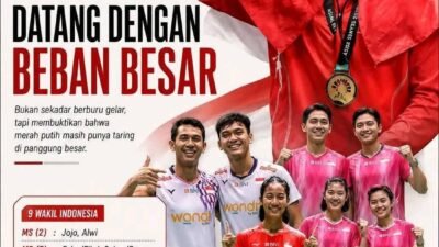 Singapore Open 2026, INDONESIA Datang Dengan Beban Besar