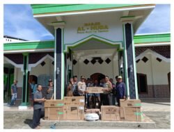 Wujud Kepedulian Polri, Masjid Al-Huda Simpang Haji Terima Bantuan AC dari Kapolres OKU Selatan