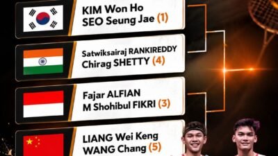 Menyala, Ganda Putra INDONESIA Melaju SEMIFINAL