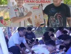 Hari Tasyrik Terakhir, DPD dan DPW PKS Bengkulu Berbagi Kebahagiaan Lewat Penyembelihan Hewan Qurban