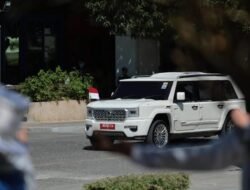 Tiba di Filifina,Presiden Prabowo menggunakan mobil karya anak bangsa “Maung”
