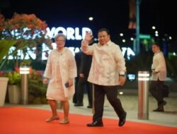 Presiden Prabowo menghadiri jamuan makan malam KTT ASEAN ke-48 di Cebu Filipina,mengenakan barong pakaian khas nasional filipina