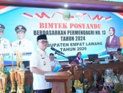 Bupati Joncik Muhammad membuka Bimtek Posyandu dengan fokus enam bidang pelayanan dasar masyarakat