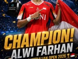 Amazing, Alwi Farhan Raih JUARA AUSTRALIA OPEN 2026