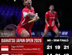 Permalukan Tuan Rumah Jepang, Fajar/Fikri Melaju Final Jepang Open