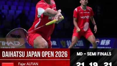 Permalukan Tuan Rumah Jepang, Fajar/Fikri Melaju Final Jepang Open