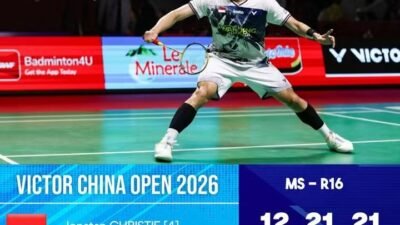 Perpanjang Rekor Pertemuan, Jhonatan Sukses TUMBANGKAN Tunggal SINGAPURA