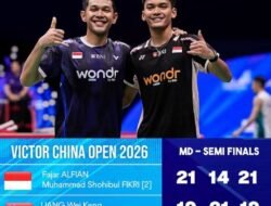 Extra Keras Hingga Rubber, Fajar/Fikri Permalukan Tuan Rumah dan Kunci Tiket FINAL CHINA OPEN