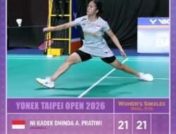 Lewati Rintangan Pertama, Ni Kadek Dhinda Lolos Babak Qualifikasi TAIPEI OPEN