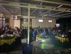 Nobar Prancis vs Spanyol di Halaman Polsek Tebing Tinggi,Bupati Empat Lawang Penuh Keakraban Bersama Rakyat